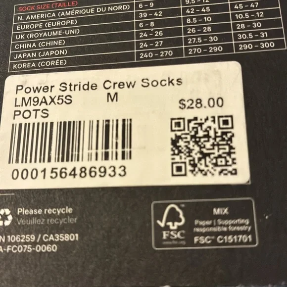 NWT Lululemon Crew Length Training Entrainment Power Stride Socks - Picture 6 of 7